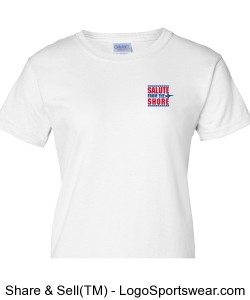 Gildan Ladies T-shirt - Front and Back Design Zoom